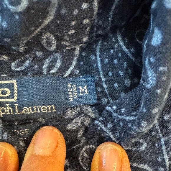 Linen Polo by Ralph Lauren Short Sleeved Button Down - Picture 3 of 6